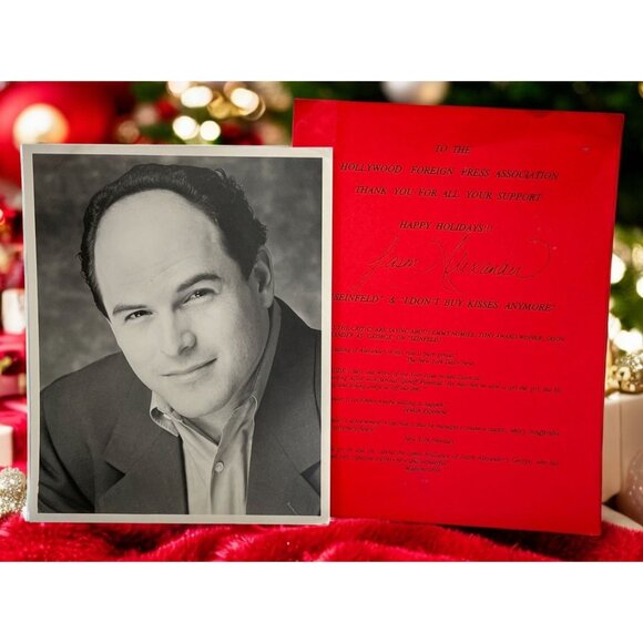 Jason Alexander Holiday Flyer with Press Photo Seinfeld Fans  George Costanza - Picture 1 of 7